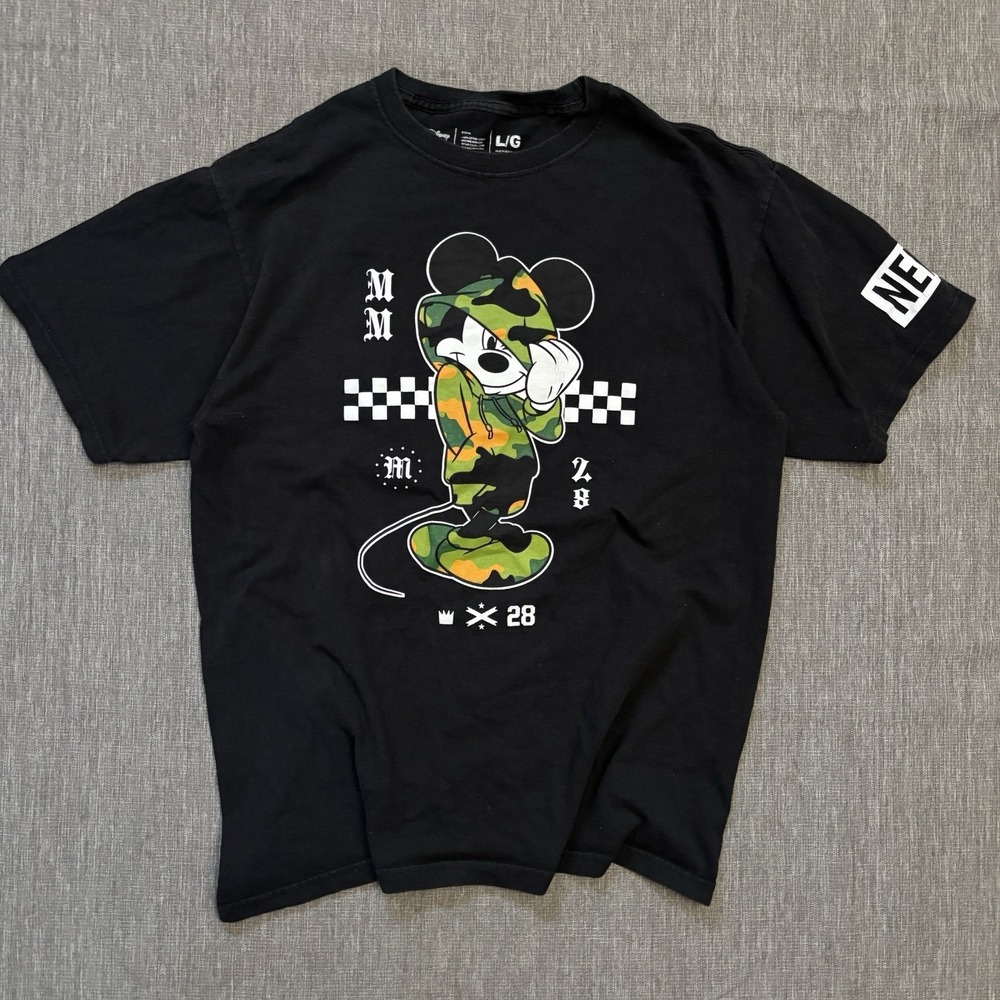 Neff x Disney Mickey Mouse Camo Tee - L